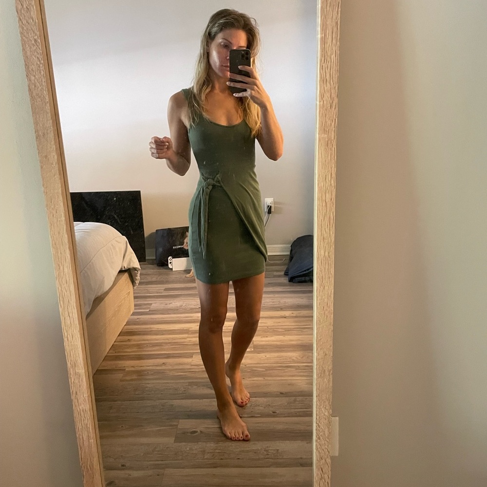 Zara Green Casual Dress